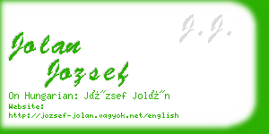 jolan jozsef business card